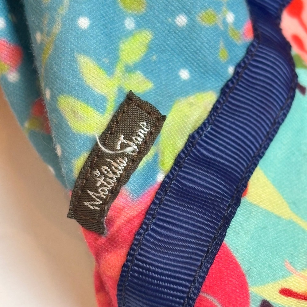 Matilda Jane Girl Doll Fabric Doll Bright Floral Dress Polka Dot Pants - Picture 4 of 6